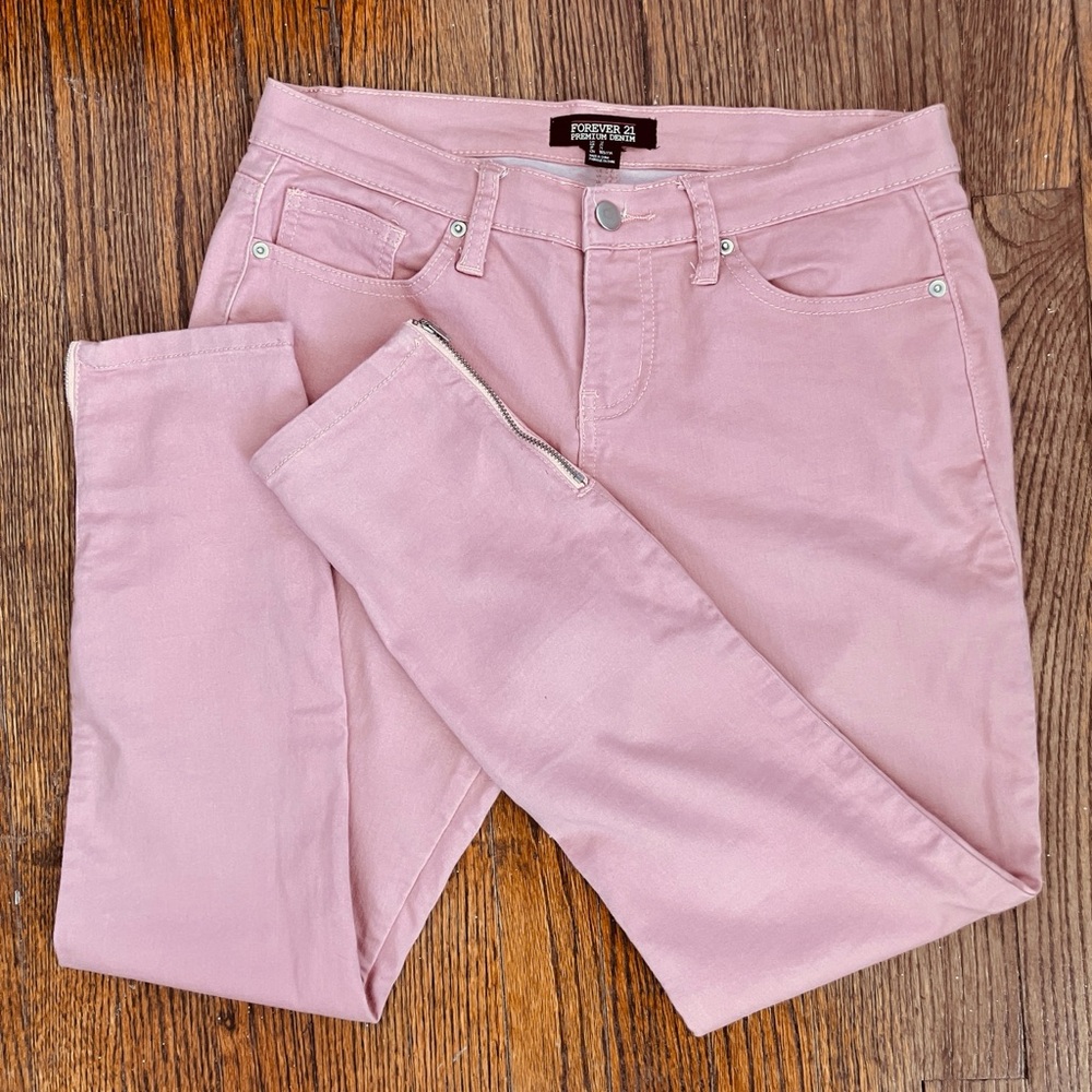 PINK SKINNY JEANS